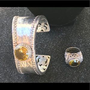 Silver Cuff & Ring Set